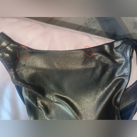 SAINT LAURENT
Jersey Twist Front Sleeveless Dress - size 36. - small - gold - Picture 16 of 16